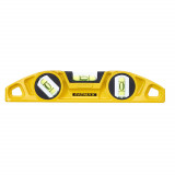 Stanley 0-43-603, nivela magnetica fatmax torpedo din aluminiu, 23 cm, 3 fiole, blister