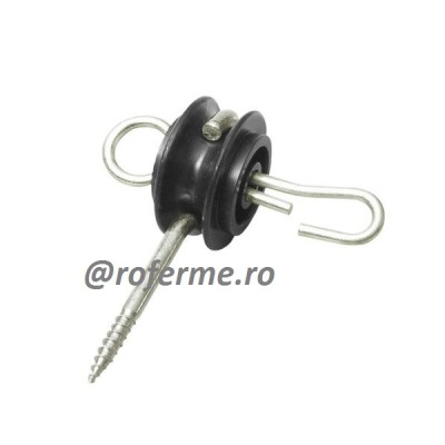 Izolator T pentru porti gard electric foto