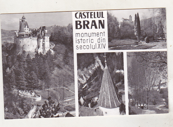 bnk cp Castelul Bran - Vedere - uzata