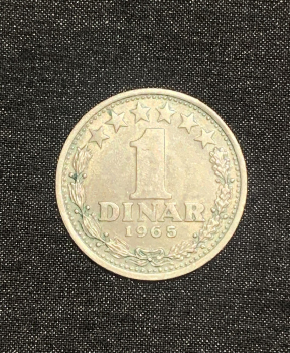 Moneda 1 dinar 1965 Iugoslavia