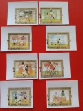 YEMEN, FOTBAL - SERIE COMPLETĂ MNH IMPERF.