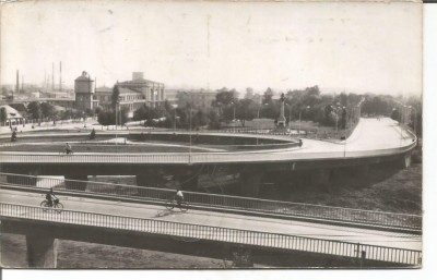 (A)carte postala-PLOIESTI-vedere de pe autostrada spre Gara Sud foto