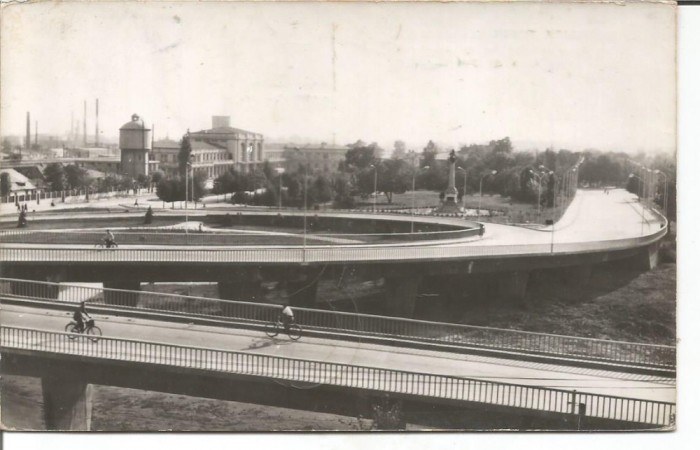 (A)carte postala-PLOIESTI-vedere de pe autostrada spre Gara Sud