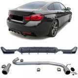 Difuzor spate din carbon + teava de esapament aspect 440, potrivit pentru BMW F32 F33 F36 425 428 430 Performance AutoTuning