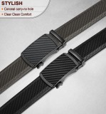 Cumpara ieftin Set 2 Curele Barbati KEMISANT, Catarama Automata Ratchet, Piele 35mm, Reglabile pana la 150cm, Negru/Gri