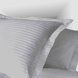 Fata de perna 40x40cm,damasc satinat,100% bumbac,gri-H027