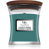 Woodwick Evergreen Cashmere lum&acirc;nare parfumată 85 g