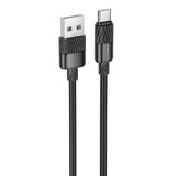 CABLU alimentare si date Borofone &quot;BX106&quot;, Fast Charging Data Cable pt. smartphone, USB la USB Type-C 3A, 1m, negru &quot;6941991113482&quot; (timbru verde 0.18