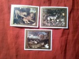 Serie Congo 1973 - Pictura - detalii Brueghel - Expozitia Filatelica Europafrique , 3 valori