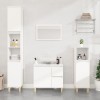 VidaXL Set dulapuri de baie, 3 piese, alb, lemn prelucrat