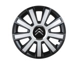 Cumpara ieftin Set 4 capace roti Flash Gri-Negru R16 pentru gama auto Citroen, Autohelix MSA