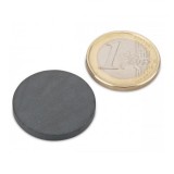 Magnet ferita disc &Oslash;23&amp;#215;3 mm, putere 400 g, Y35