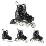 Role Reglabile 4in1 Nils Extreme LED NH10905-Negru, S (31-34)