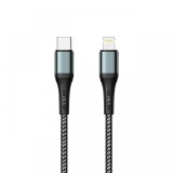 Prestico Cablu T10 Type-C la Lightning Fast Charge, PD, 30W, 1m, Negru