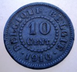 7.689 BELGIA WWI OCUPATIE GERMANA 10 CENTIMES 1916 BELGIQUE-BELGIE
