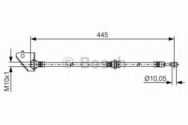 Conducta / cablu frana HYUNDAI TUCSON (JM) (2004 - 2010) BOSCH 1 987 481 498