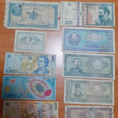 Romania Lot nr. 22 - 10 Bancnote 1945 - 1999