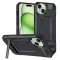 Husa antisoc compatibila apple iphone 15 plus, kickstand, negru
