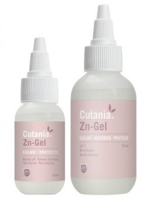 Formula dermatologica sub forma de gel, cu pH neutru, efect calmant si dezinfectant CUTANIA Zn-Gel, VetNova, 30ml AnimaPet MegaFood foto