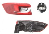 Stop spate lampa Opel Insignia, 03.2017-, spate, Stanga, Country Tourer, doar tip halogen, Sports Tourer, partea exterioara; LED+PY21W; cu suport bec, AL Automotive Lighting