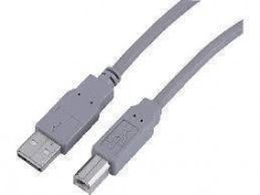 Cablu Hama tip USB A-B 1.8 m gri foto