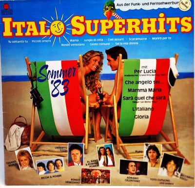 LP vinyl Various &amp;lrm;&amp;ndash; Italo Superhits Sommer 1983 NM / VG+ _ Ariola, EU foto