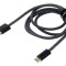 Cablu USB 2.0 A la C 1m gri &icirc;nchis textil