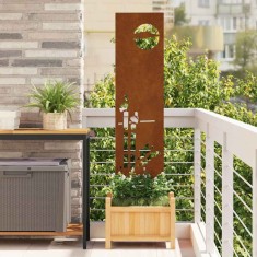vidaXL Panou Decorativ de Grădină Altele Ruginit 32 x 140 cm