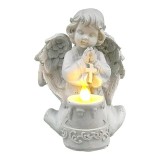 Cumpara ieftin Statueta decorativa in forma de inger cu lumanare, 11 cm, 1730H