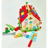 Casuta de asamblat multifunctionala si inteligenta din lemn cu multiple activitati