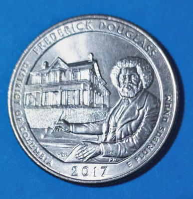 SUA QUARTER DOLLAR 2017 LITERA D DISTRICT OF COLUMBIA FREDERICK DOUGLASS foto