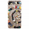 Husa silicon pentru Huawei P9 Lite mini, Colorful Buttons Spiral Wood Deck