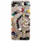 Husa silicon pentru Huawei P9 Lite, Colorful Buttons Spiral Wood Deck