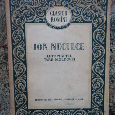 LETOPISETUL TARII MOLDOVEI DE ION NECULCE , 1955
