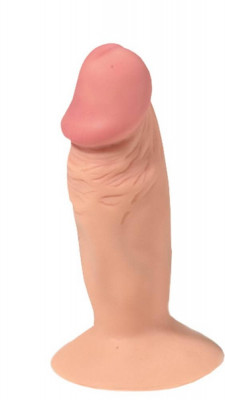 Dildo Mini Cu Ventuza, Natural, 12,7 cm foto