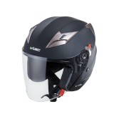 Casca Moto Open-Face W-TEC Putta, L(59-60), Negru Mat/Bronz