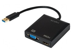 Adaptor USB 2.0/3.0 Negru foto