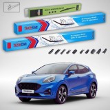 Cumpara ieftin Ștergătoare Ford Puma Gen II SUV 2019-prezent | Set Față și Spate Flat Premium &ndash; TeamCar&reg;