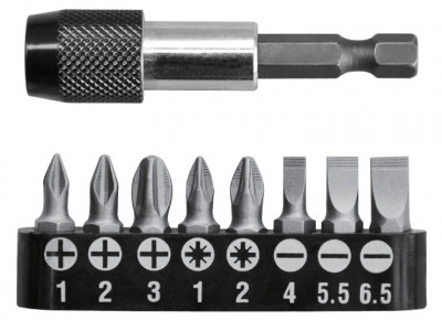 TOTAL - Set 8 biti cu prelungitor - MTO-TACSD3091 foto