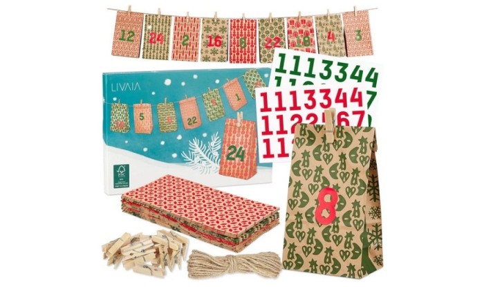 Calendar de advent Livaia,multicolor