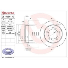 Set disc frana Suzuki Jimny Closed Off-Road Vehicle (Sn) 07.98-, Jimny Open Off-Road Vehicle (Sn) 01.98-, Samurai Closed Off-Road Vehicle (Sj) 09.84-