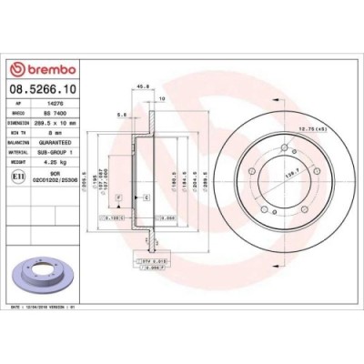 Set disc frana Suzuki Jimny Closed Off-Road Vehicle (Sn) 07.98-, Jimny Open Off-Road Vehicle (Sn) 01.98-, Samurai Closed Off-Road Vehicle (Sj) 09.84- foto