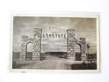 Rară! Sf&acirc;ntu Gheorghe:Intrarea in tabara de cercetași,carte poștală foto circulată cu ștampilă rară Porto 1940