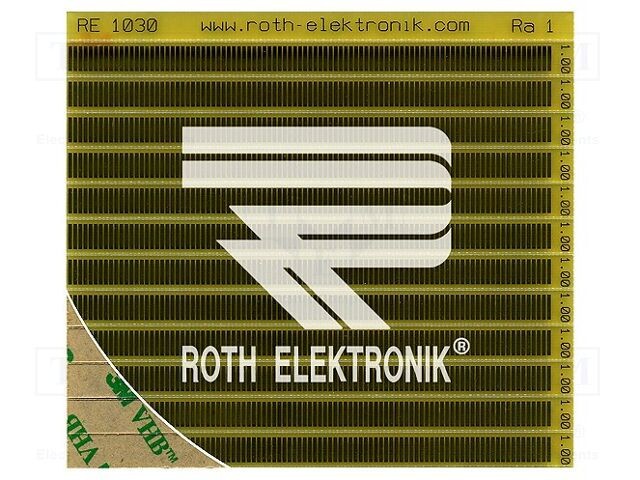 Placă universală singură faţă ROTH ELEKTRONIK GMBH, prototip W: 90mm L: 100mm
