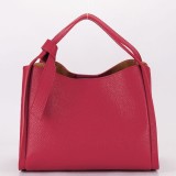 Cumpara ieftin Geanta dama Sofiline rosie piele naturala, de mana/umar, casual/eleganta, 26x20x15cm