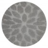 Covor baie SUPREME cerc STONES, pietre, anti-alunecare, moale - gri, cerc 67 cm