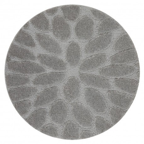 Covor baie SUPREME cerc STONES, pietre, anti-alunecare, moale - gri, cerc 67 cm