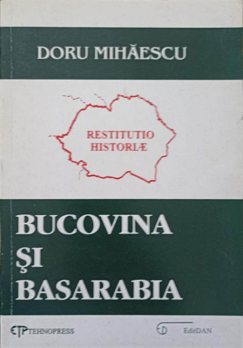 BUCOVINA SI BASARABIA (PORNIND DE LA NUMELE LOR)-DORU MIHAESCU-224813