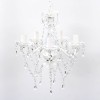 Candelabru, 5 becuri, transparent