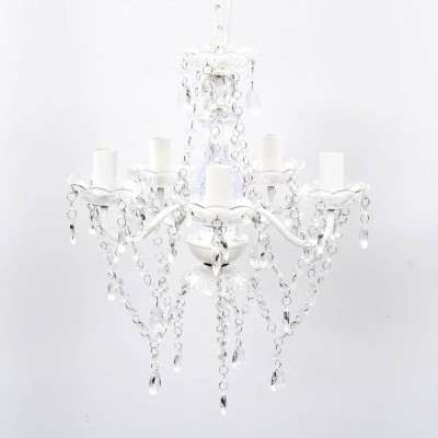 Candelabru, 5 becuri, transparent foto